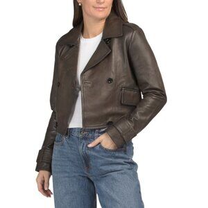 BOD & CHRISTENSEN Brown Leather Millie Jacket